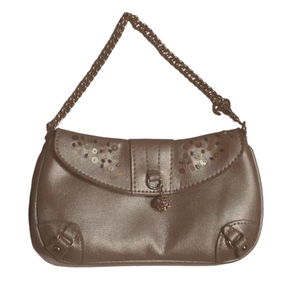 Liz Claiborne Mini Purse Gold 3x6" Super Cute